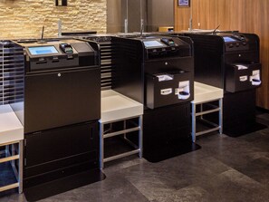 Kiosk voor inchecken/uitchecken