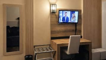 Desk, free WiFi, bed sheets