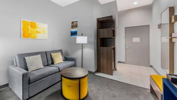Pillow-top beds, desk, laptop workspace, iron/ironing board