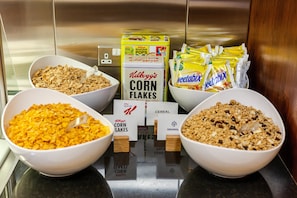 Free daily buffet breakfast