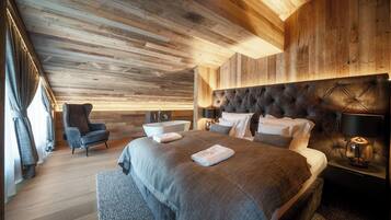 Apartamento, 2 habitaciones | 1 dormitorio, ropa de cama hipoalergénica, caja fuerte y escritorio