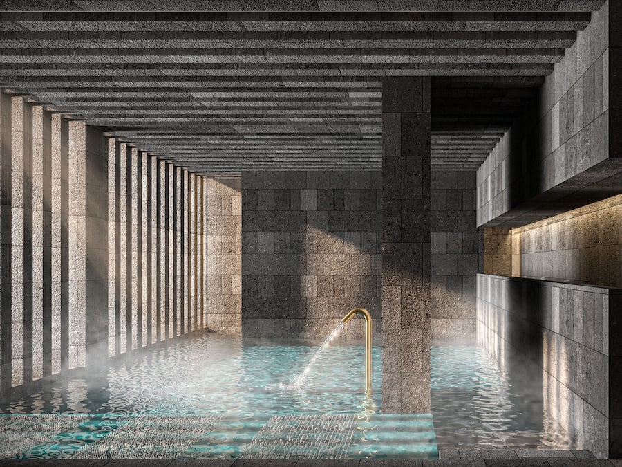 Sauna, hot tub, ruang uap, perawatan tubuh, dan aromaterapi