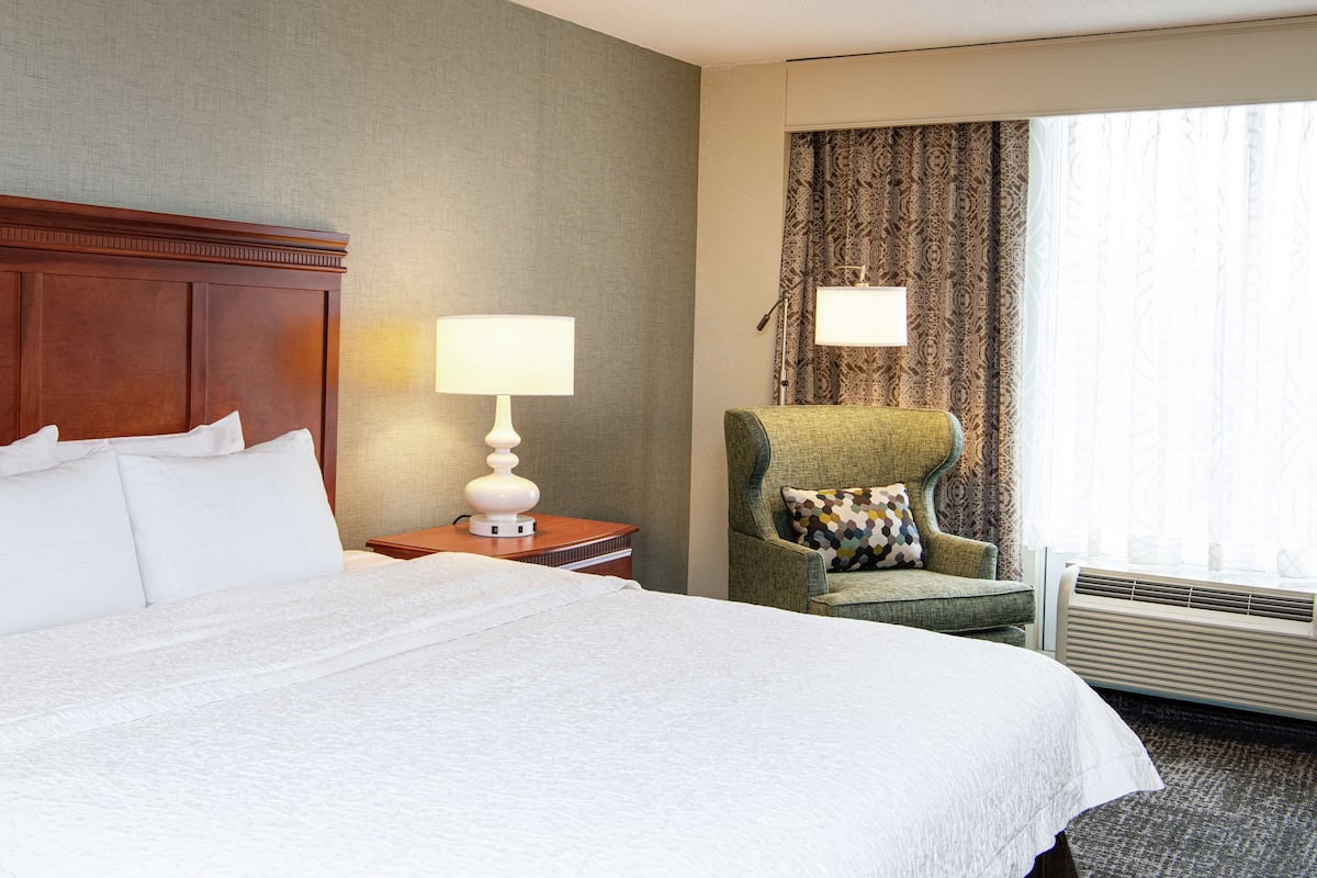 Premium bedding, down comforters, pillowtop beds, in-room safe
