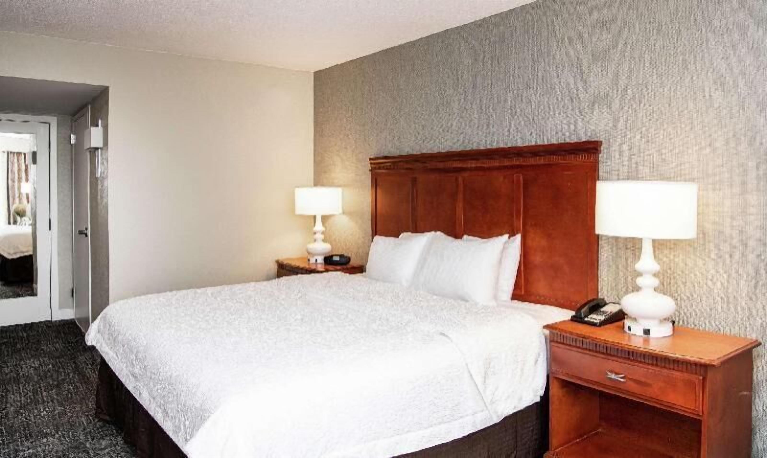 Premium bedding, down comforters, pillowtop beds, in-room safe