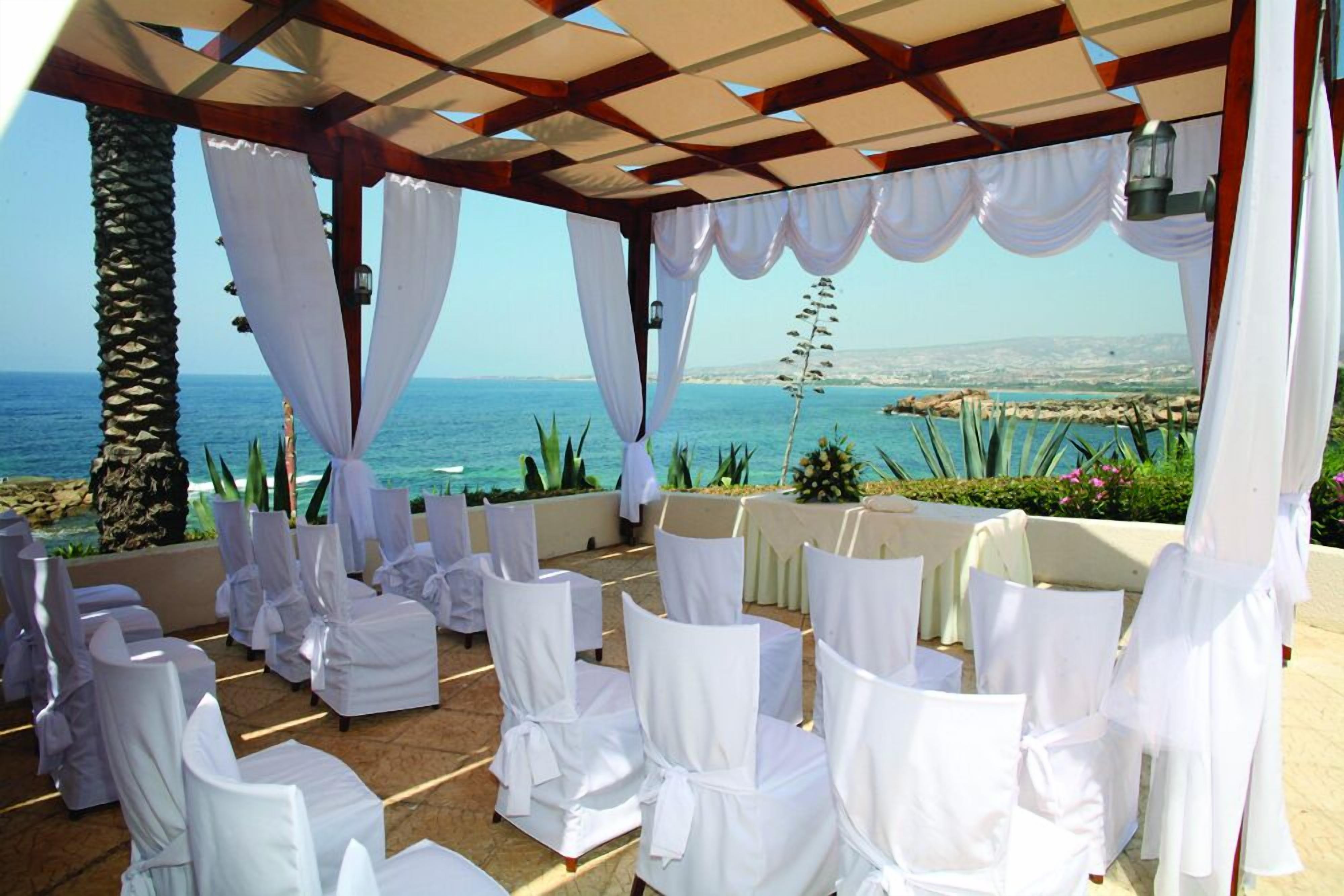 outdoor wedding area