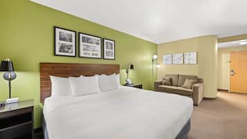 Chambre Standard, 1 trÚs grand lit | Fer et planche à repasser, lits bébé (en supplément), Wi-Fi gratuit