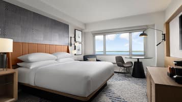 Premium bedding, down comforters, in-room safe, desk