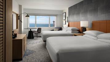 Premium bedding, down comforters, in-room safe, desk