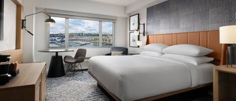 Premium bedding, down comforters, in-room safe, desk