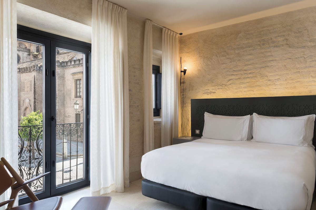 1 slaapkamer, luxe beddengoed, donzen dekbedden, een minibar
