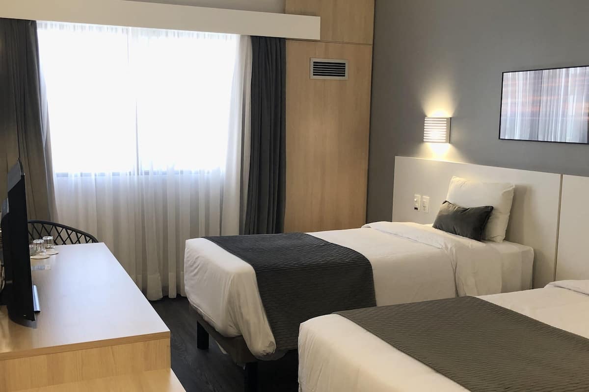 Deluxe Twin Room, 2 Twin Beds, Sea View | Minibar, in-room safe, desk, soundproofing