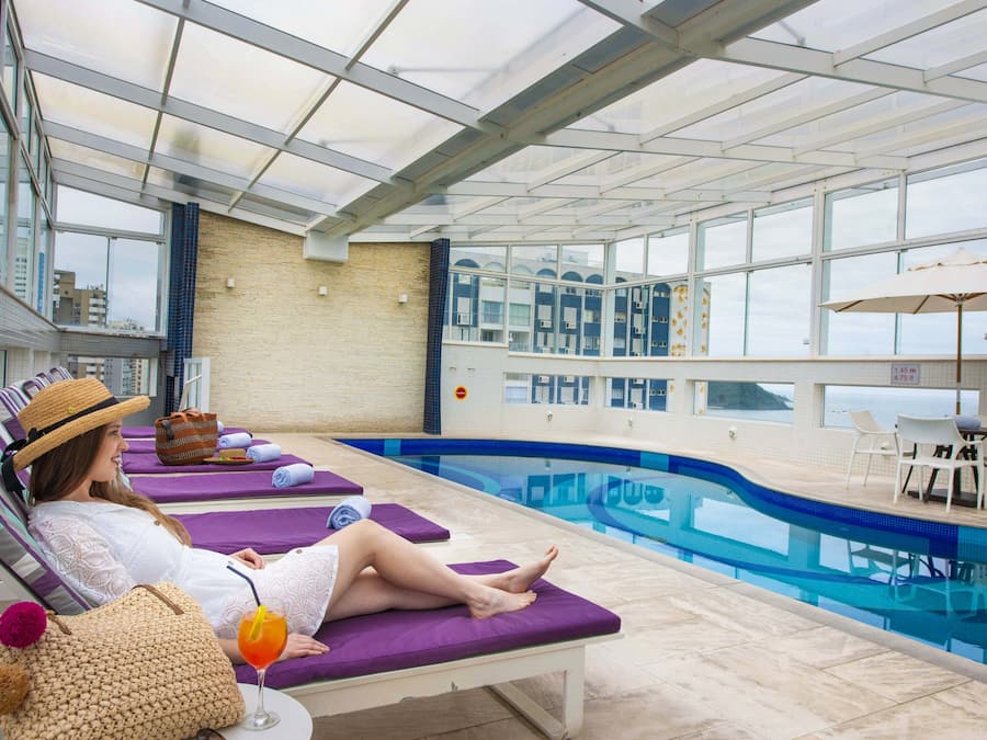 Indoor pool, outdoor pool