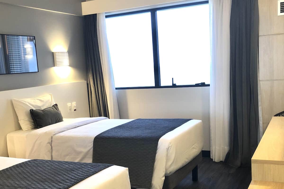 Chambre Supérieure avec lits jumeaux, 2 lits une place, vue mer