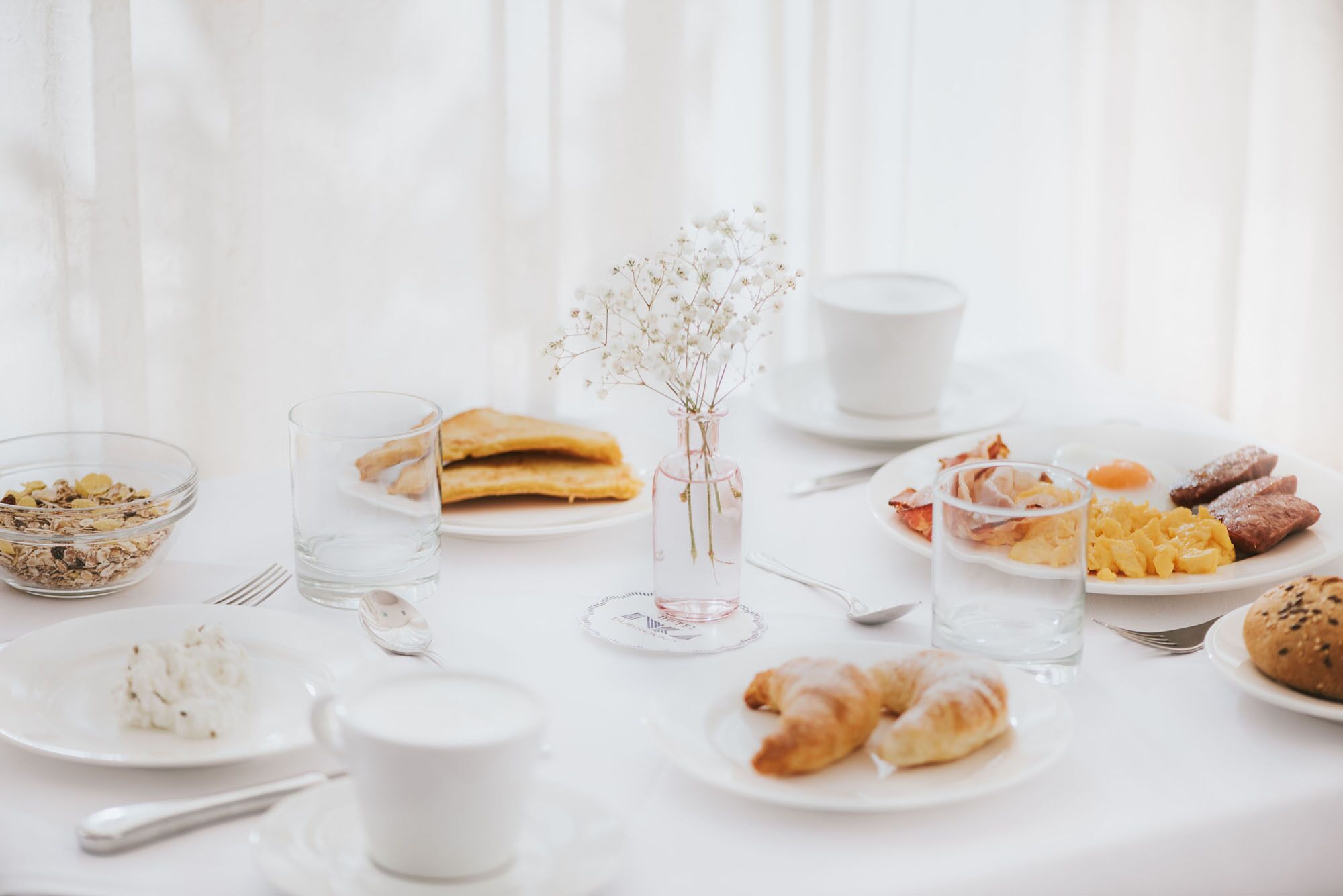 daily buffet breakfast (eur 15 per person)