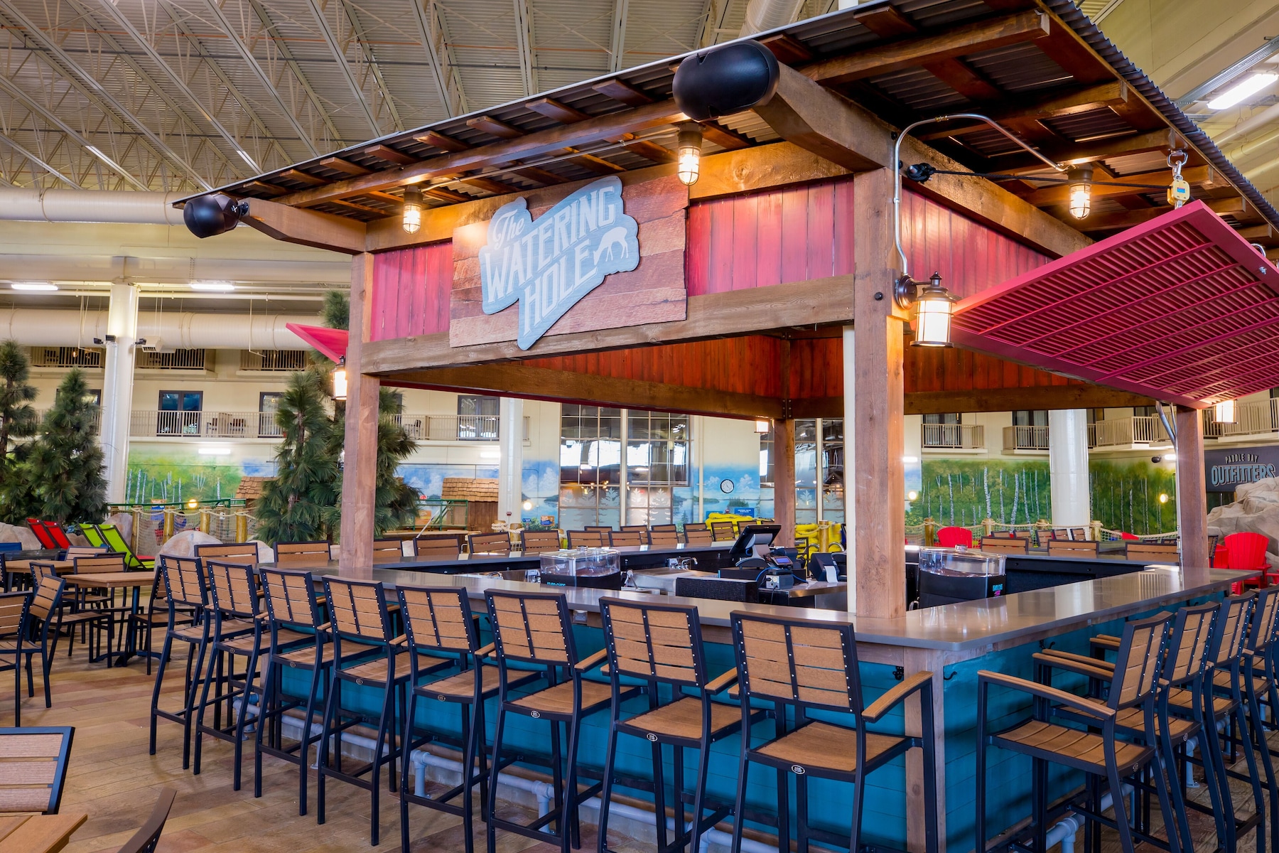 Poolside bar