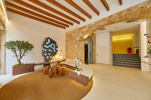 Sittområde i lobbyn