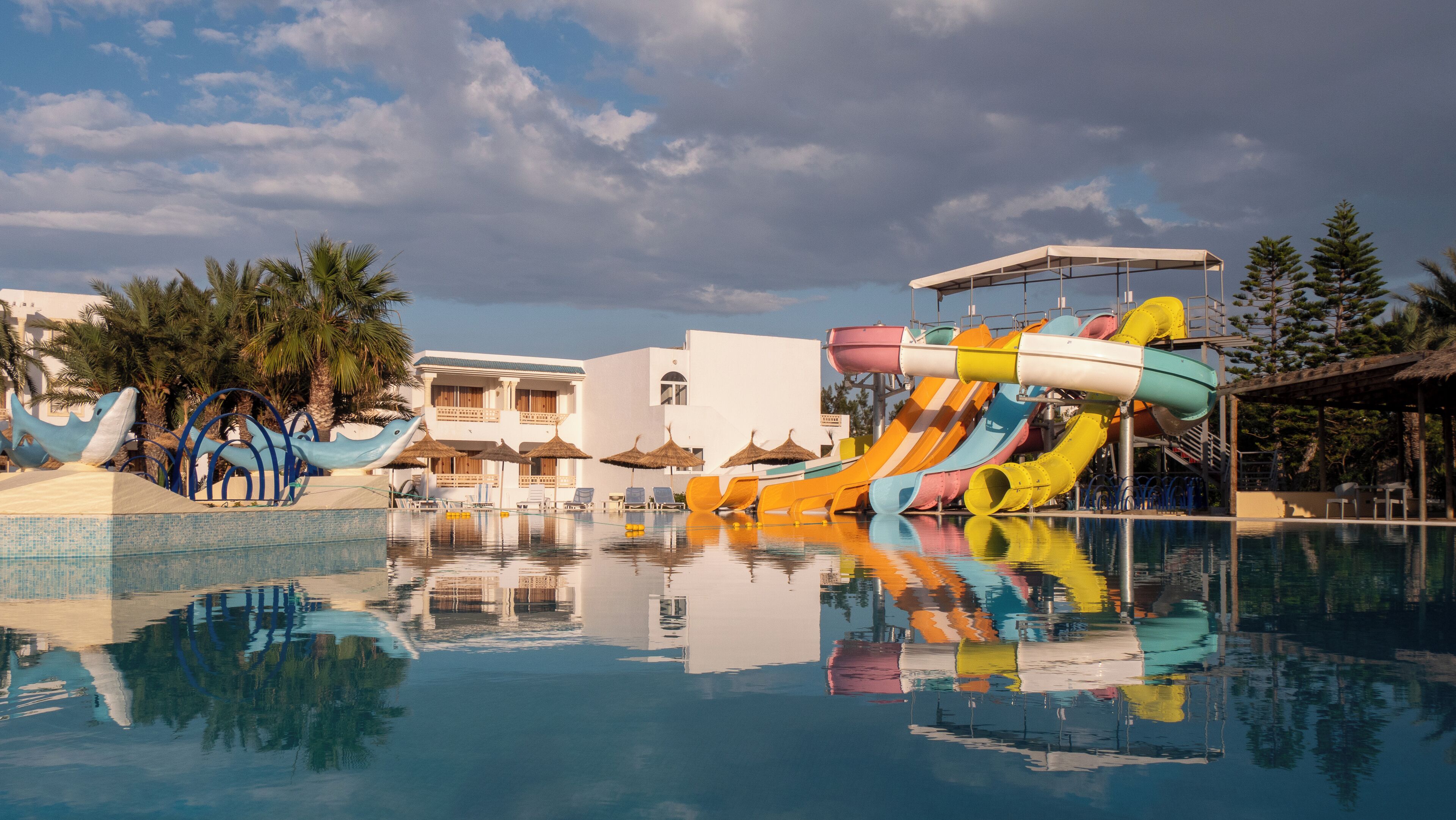 indoor pool, outdoor pool, pool loungers