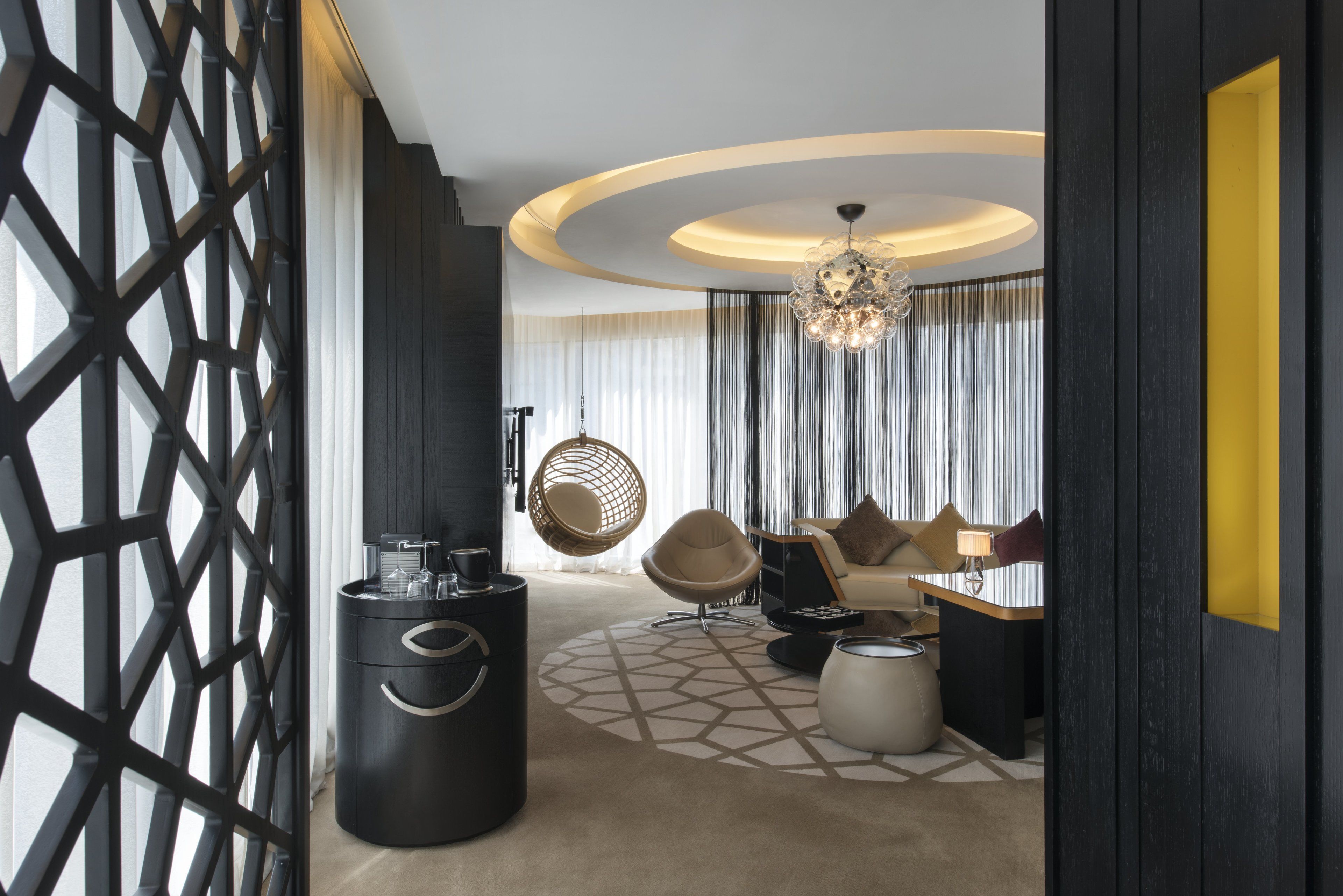 executive suite, 1 bedroom, city view | minibar, in-room safe, desk, laptop workspace