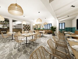 Café da manhã e jantar