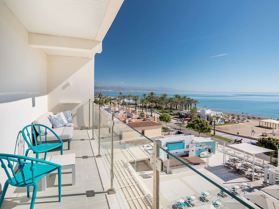 Tweepersoonskamer, terras, uitzicht op zee | Kameruitzicht