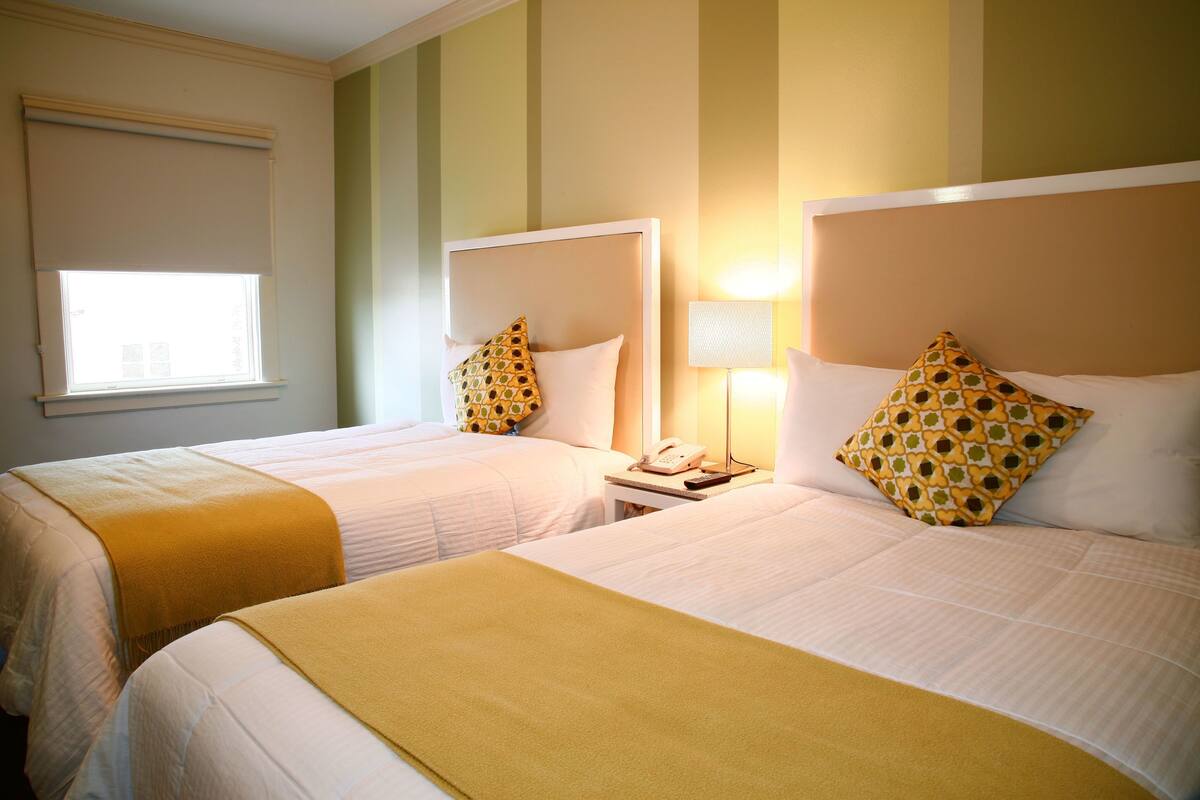 In-room safe, blackout drapes, iron/ironing board, cribs/infant beds