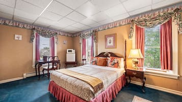 Premium bedding, blackout curtains, iron/ironing board (on request)
