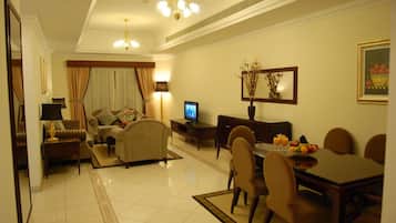 43-inch LCD TV with satellite channels, TV