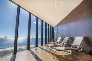 Sauna, hot tub, steam room, Turkish bath, body treatments, body wraps