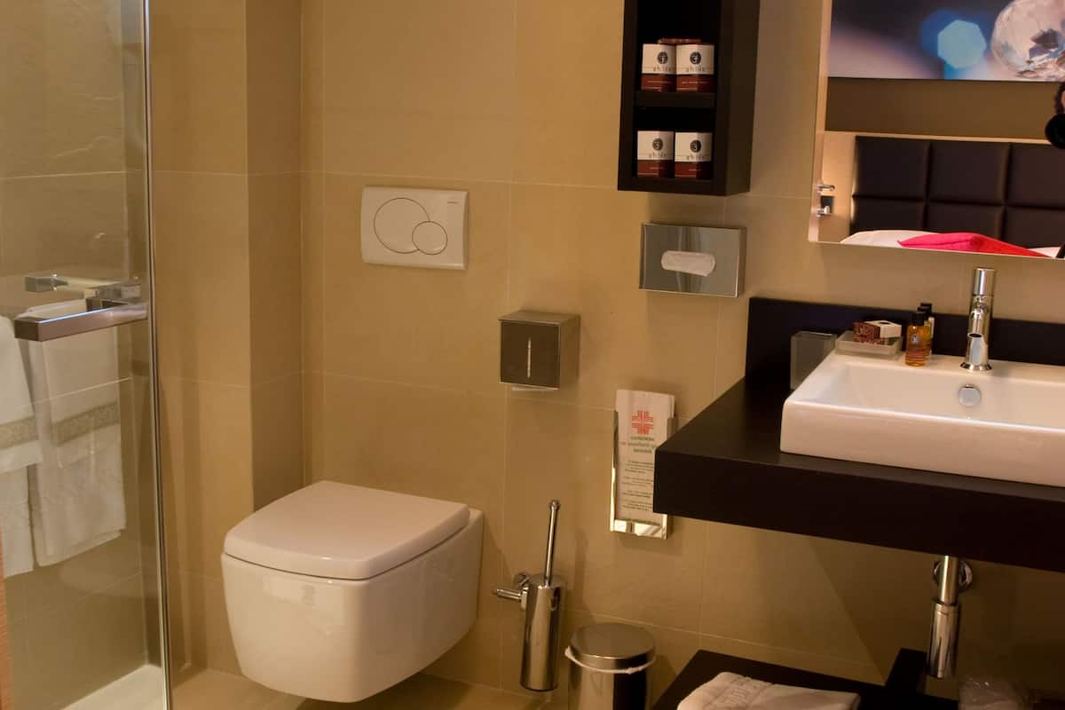 double room, 1 double bed, terrace (idromassaggio) | bathroom | free toiletries, hair dryer, towels