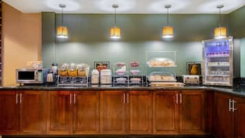 Free daily buffet breakfast