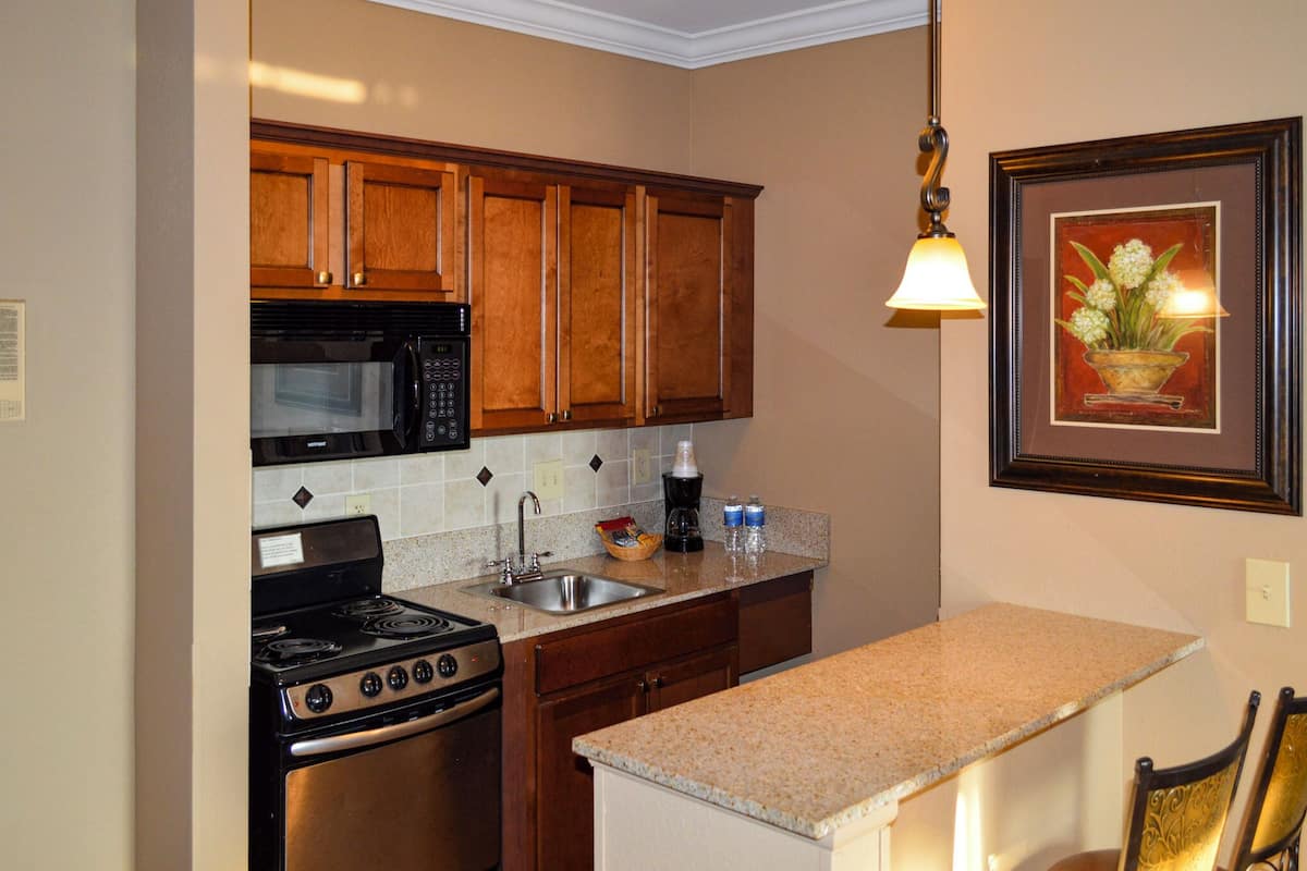 luxury suite, 1 king bed, kitchen (sleeper sofa) | private kitchen | coffee/tea maker