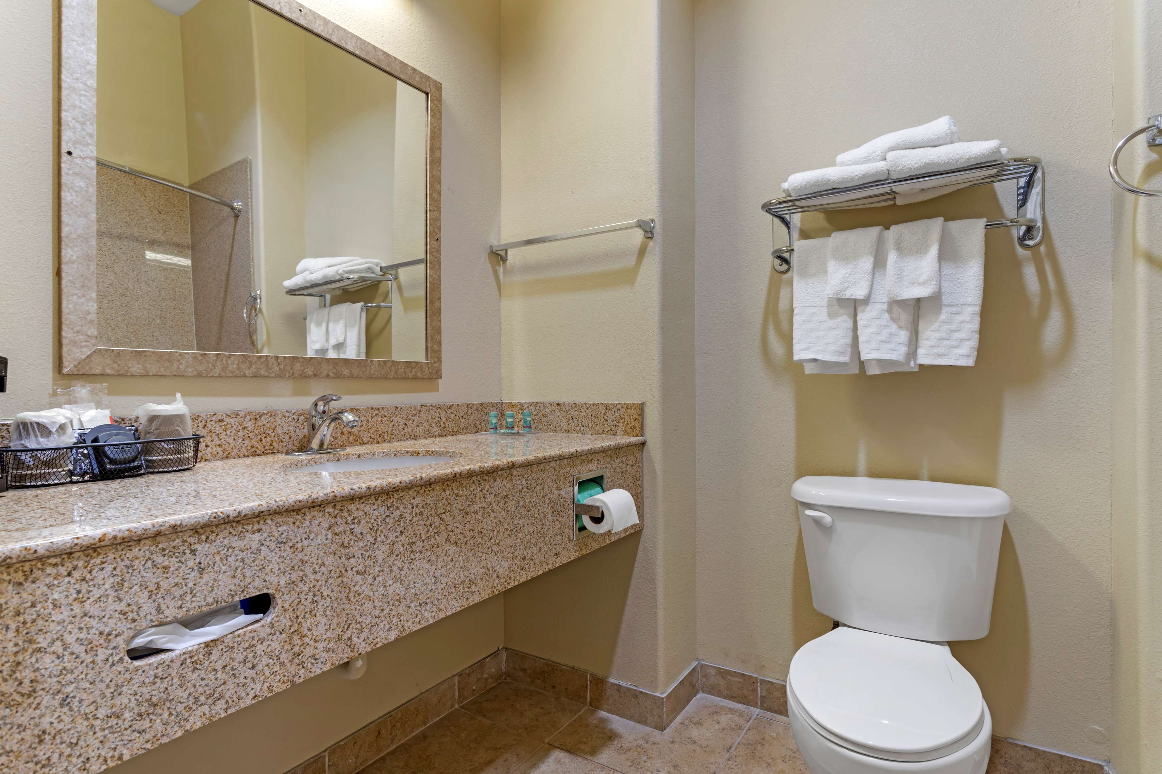 suite, 1 king bed, non smoking, jetted tub | bathroom | combined shower/bathtub, hair dryer, towels
