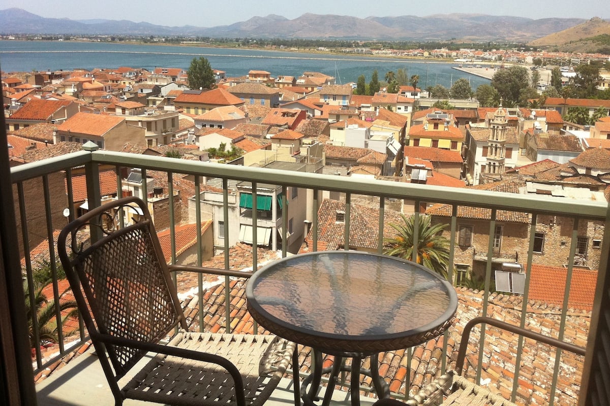 Uitzicht vanaf balkon