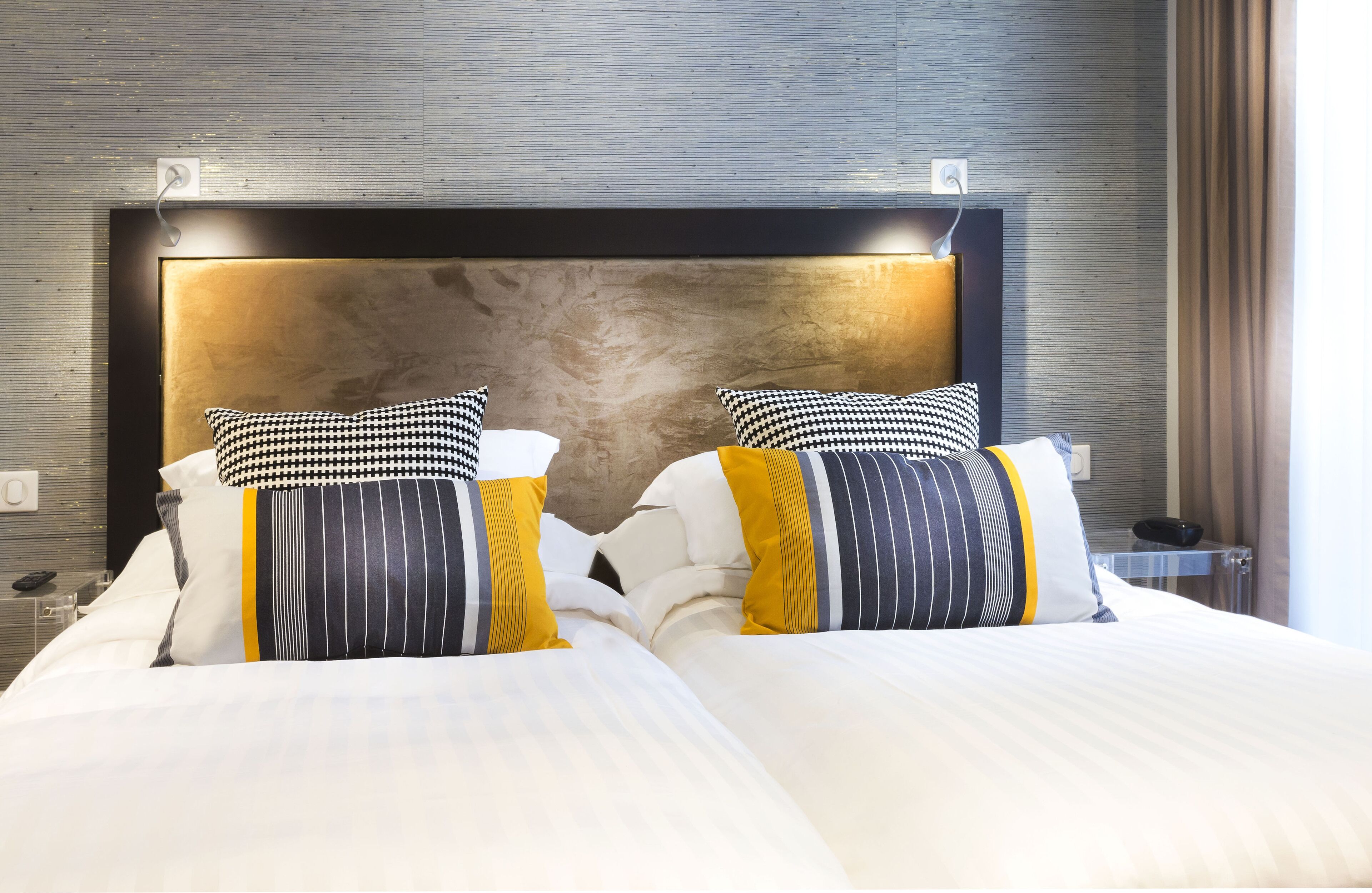 premium bedding, free minibar items, in-room safe