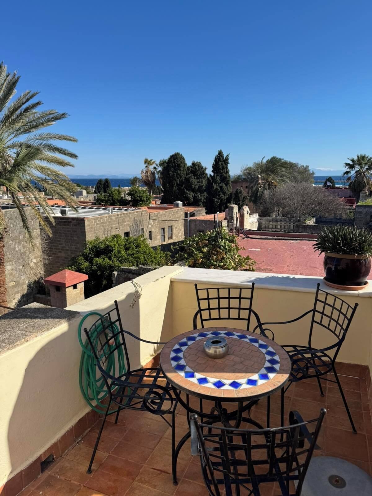 Thalassa Suite with Spa Tub & Sea View | Terrace/patio