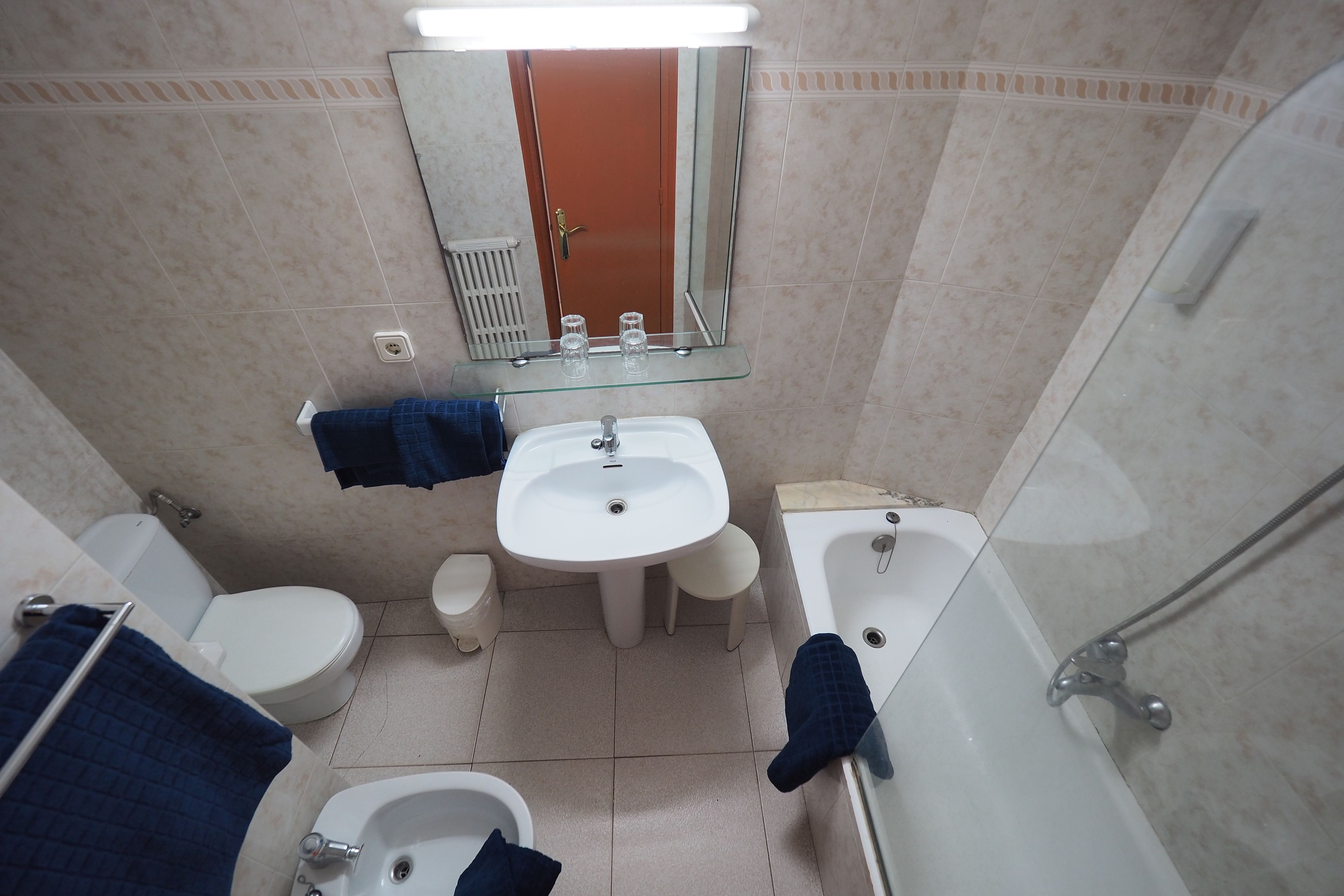 double room, balcony | bathroom | hair dryer, towels