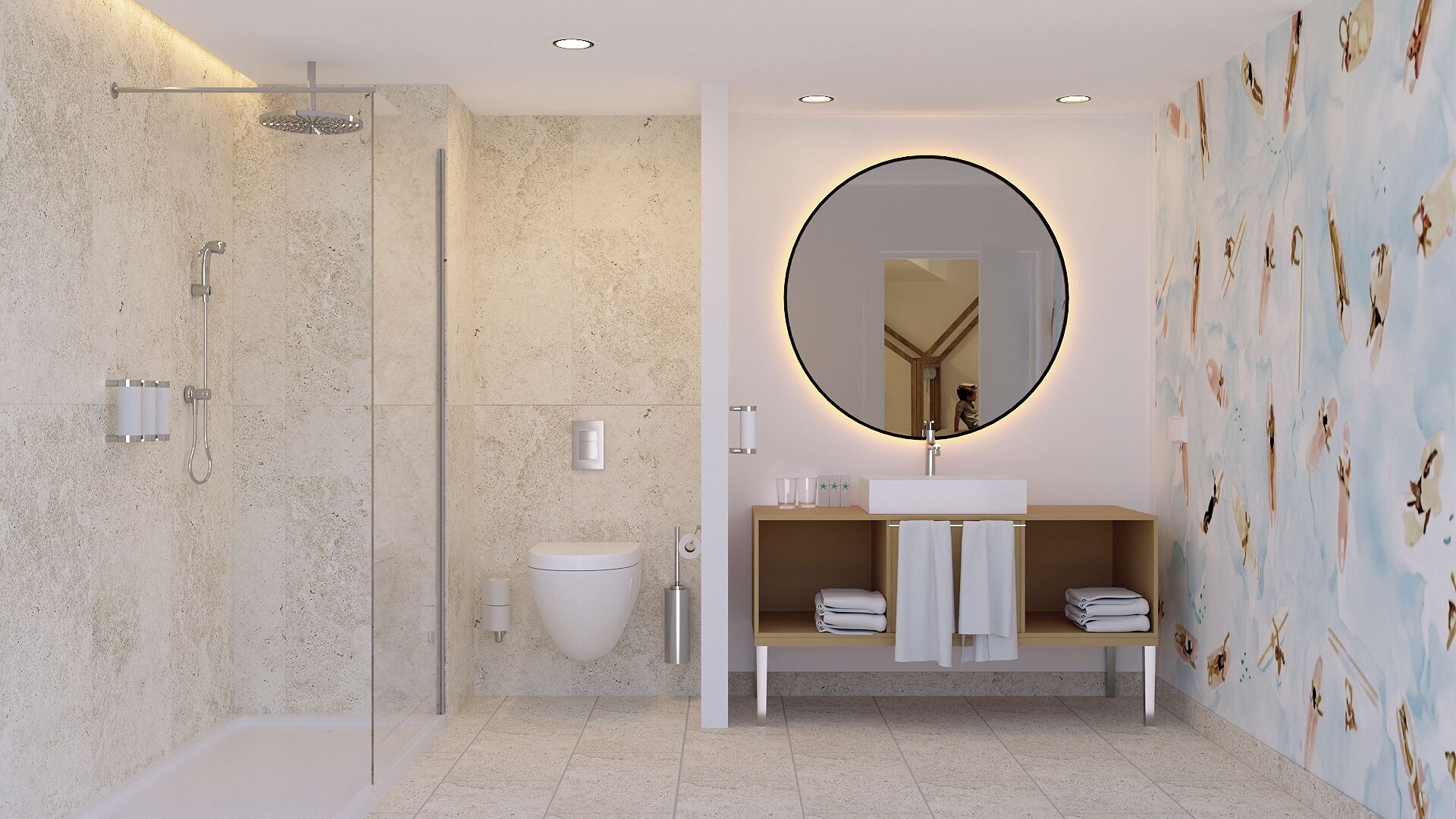 bathtub, eco-friendly toiletries, hair dryer, towels