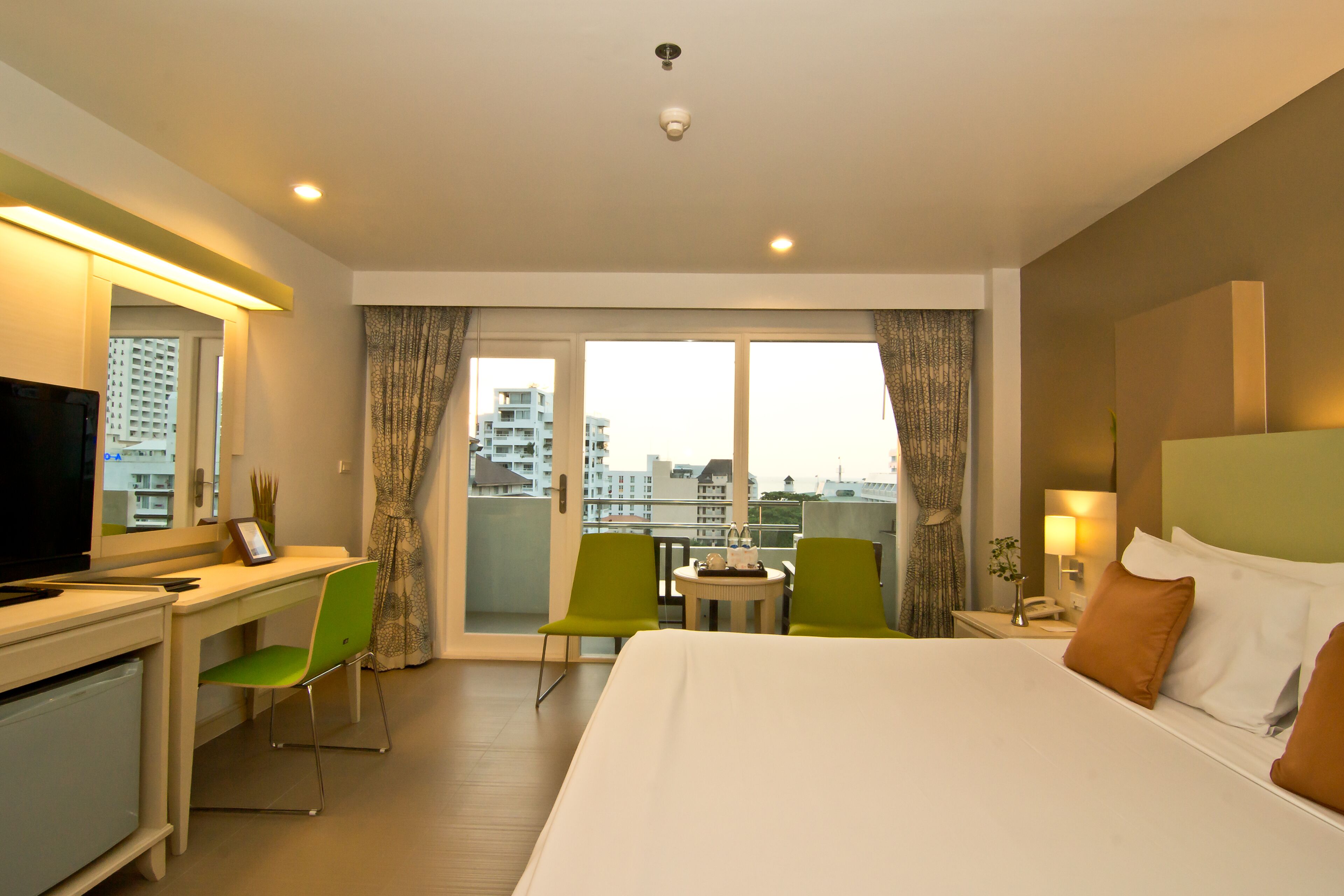 Pillow-top beds, minibar, in-room safe, individually decorated