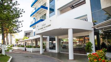 Majoituspaikan sisäänkäynti