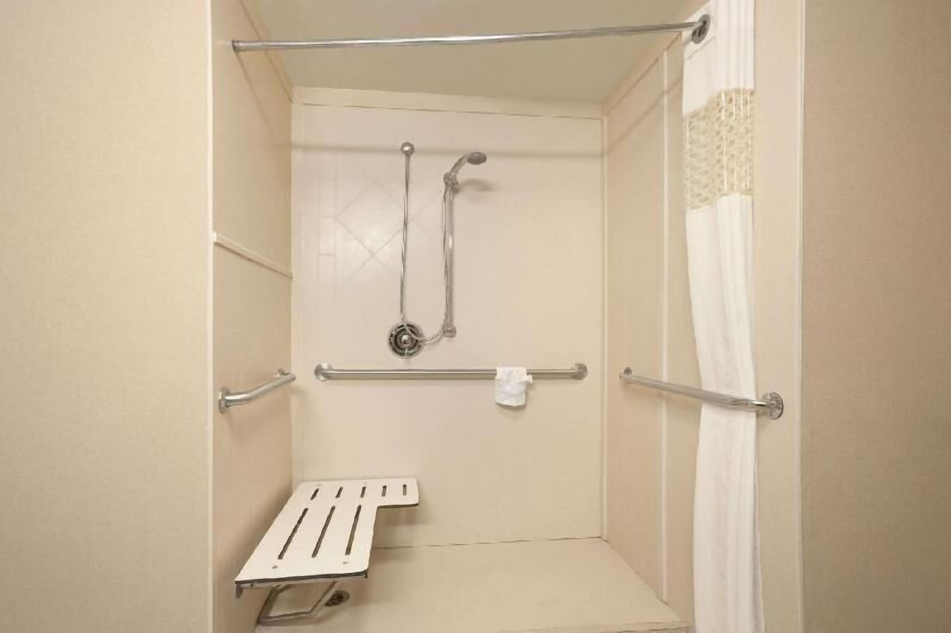 Bathroom | Combined shower/tub, free toiletries, hair dryer, towels