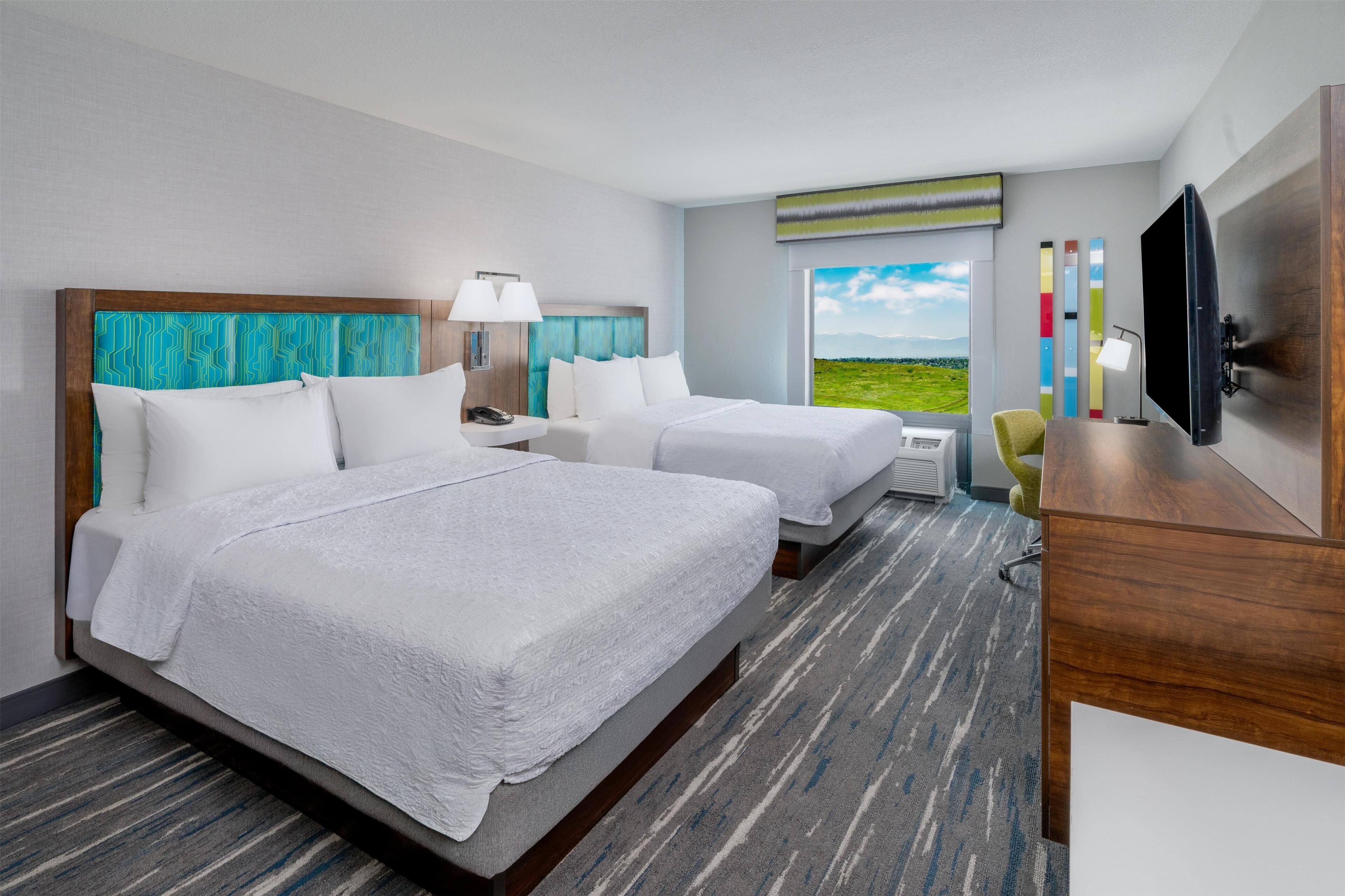 room, 2 queen beds, non smoking | premium bedding, down duvets, pillow-top beds, desk