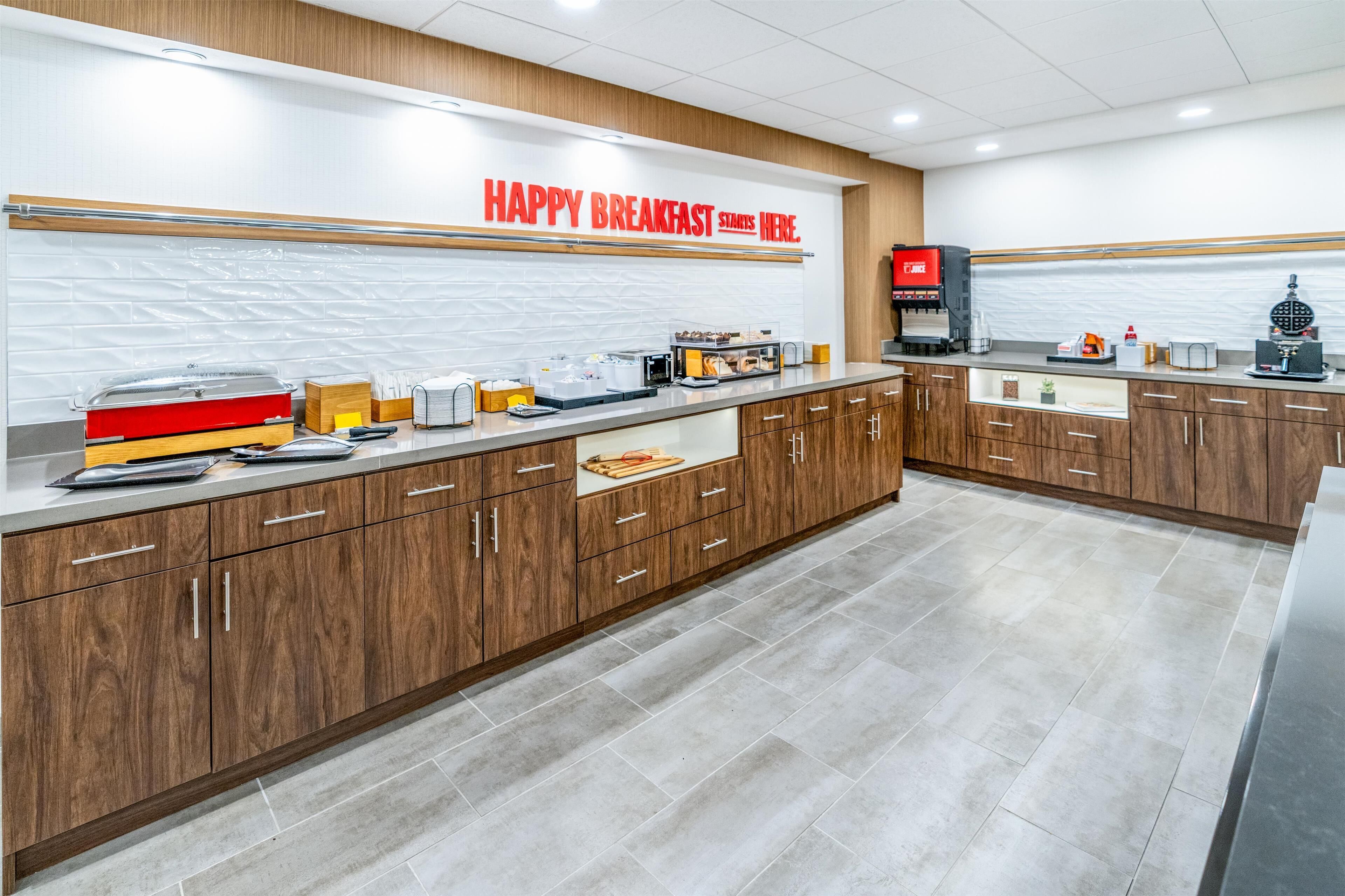 free daily self-service breakfast