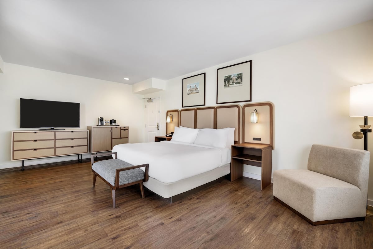 Zimmer, 1 King-Bett, Balkon, Stadtblick | Hochwertige Bettwaren, Zimmersafe, Schreibtisch, Verdunkelungsvorhänge