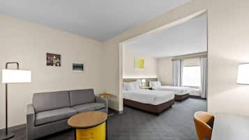Suite, Multiple Beds, Accessible, Non Smoking | Premium bedding, pillowtop beds, desk, laptop workspace