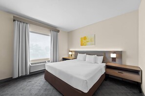 Suite, 1 King Bed with Sofa bed, Accessible, Non Smoking | Premium bedding, pillowtop beds, desk, laptop workspace