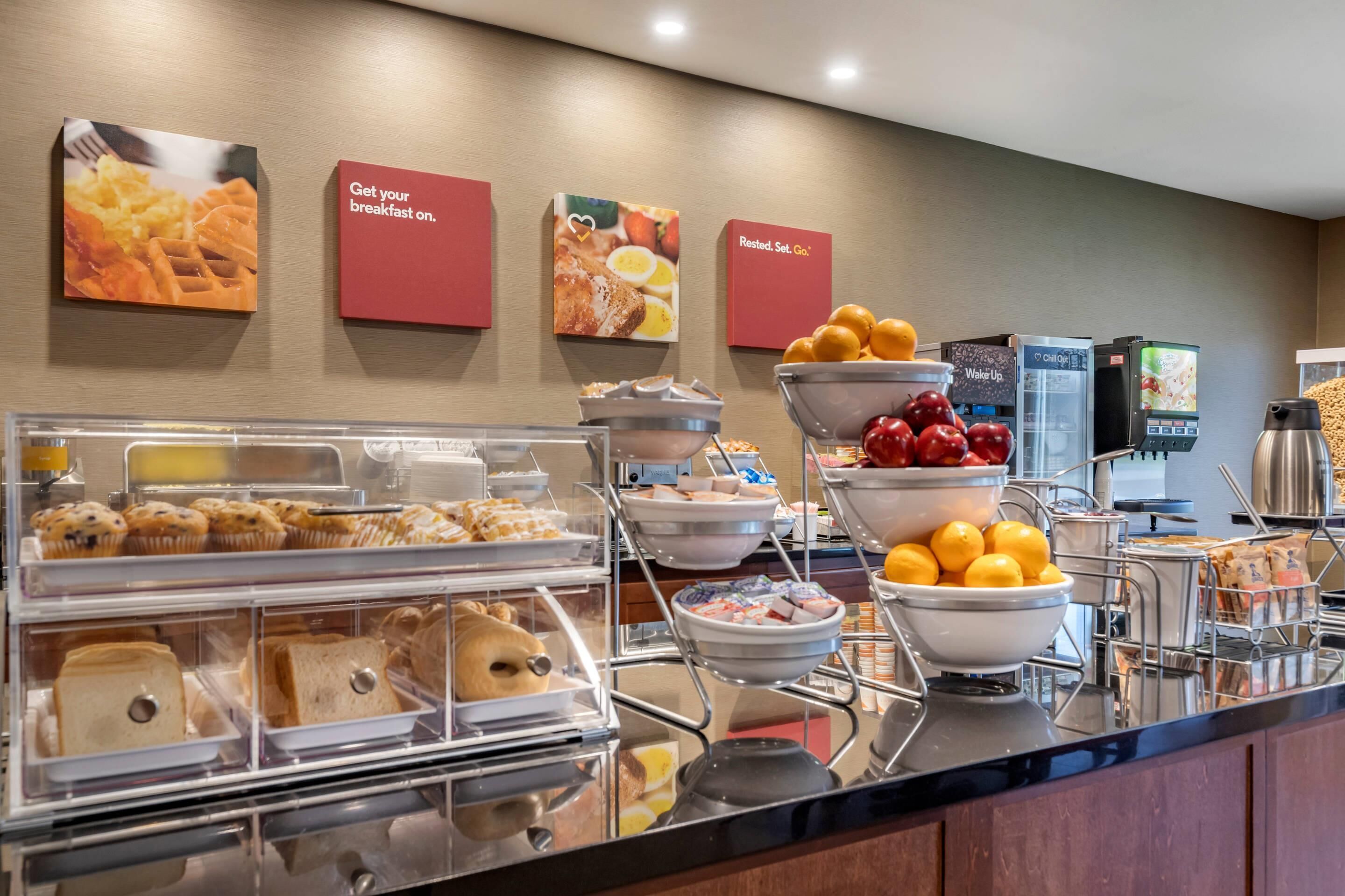 Café da manhã continental grátis todos os dias
