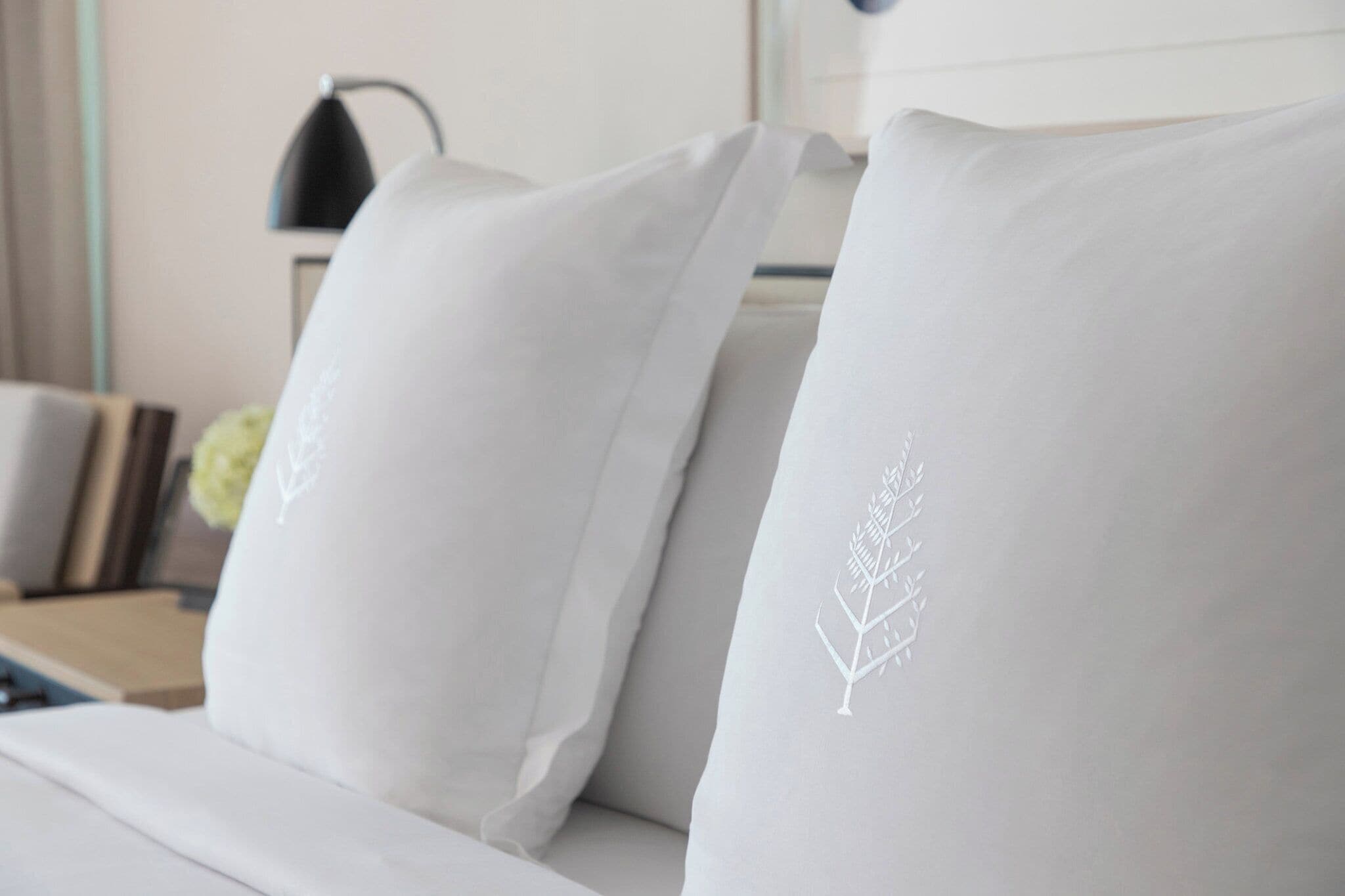 Hypo-allergenic bedding, down comforters, pillowtop beds, minibar