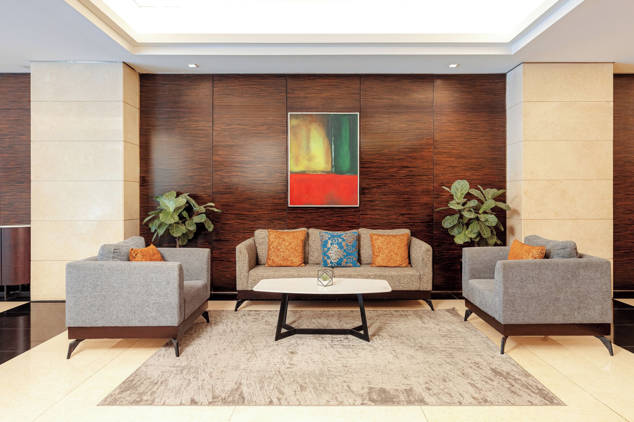 Sala de estar en el lobby