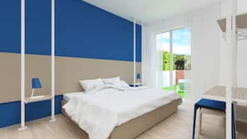 Deluxe Double Room, Terrace, Garden View | Free WiFi, bed sheets
