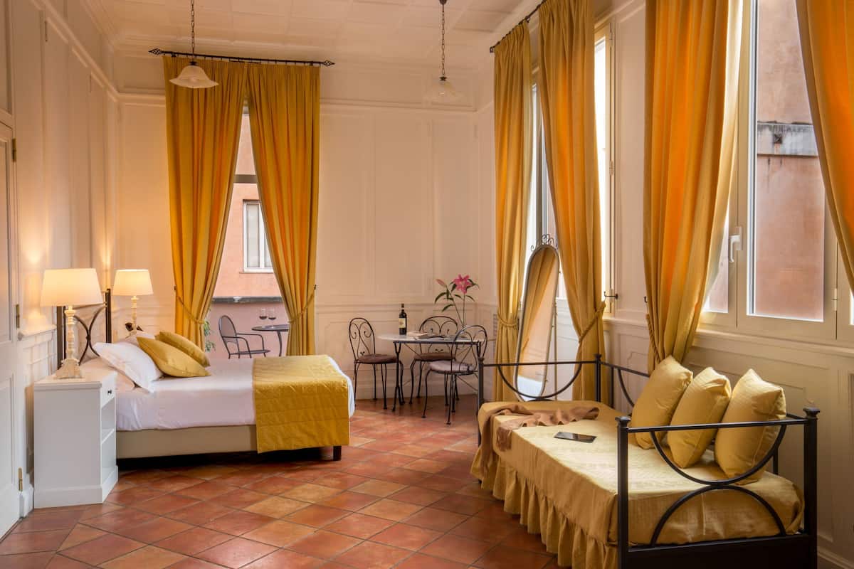 Family Room, 1 Bedroom, Terrace | 2 bedrooms, memory foam beds, in-room safe, individually decorated